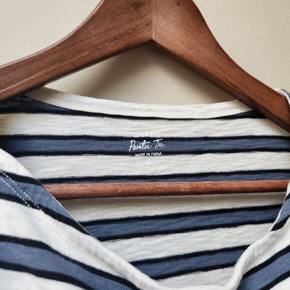 🌻 J. CREW stripe t shirt / painter tee / S - Picture 3 of 4